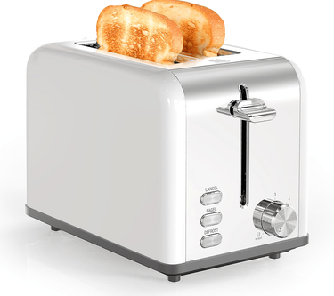 W1134P237563 White Multi-earth Oven 2 Piece Toaster 1.5-inch Ultra Wide Slot 6 Browning Settings And 3 Features (thaw / Reheat / Cancel) SUS304, Extra Wide Slot And Removable Bread Crumb Tray_voghion.com