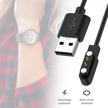 60/100cm Long-Lasting Magnetic Plastic Smart Watch Fast Charging Cable Charger for Xiaomi Haylou Solar LS05_voghion.com