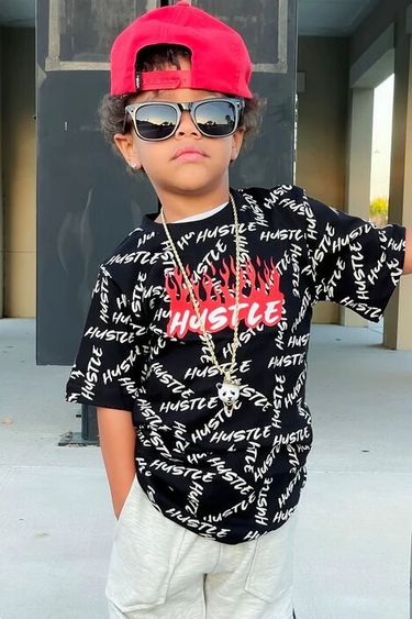 Mother&Kids Boy's T-shirt Summer children handsome trend letter-printed short-sleeved T-shirt sportswear_voghion.com