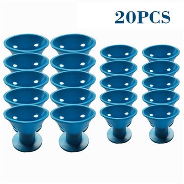 20/set Soft Rubber Hair Care Rollers Silicone Hair Curler No Heat No Clip Hair Curling Styling DIY Tool for Curler Hair_voghion.com