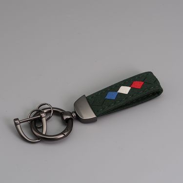 Creative Microfiber Hand Woven Leather Car Keychain Pendant Car Anti Lost Suede Keychain_voghion.com