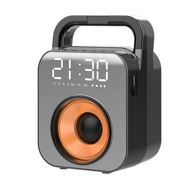 2025 New Mirror Screen Display Outdoor Bluetooth Speaker High Volume Home Portable Recording Clock Subwoofer_voghion.com