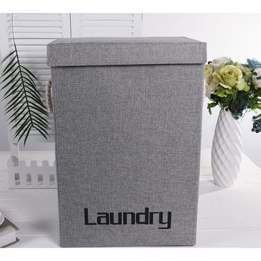 Household Foldable Basket Fabric Laundry Hamper Organizer Bin_voghion.com