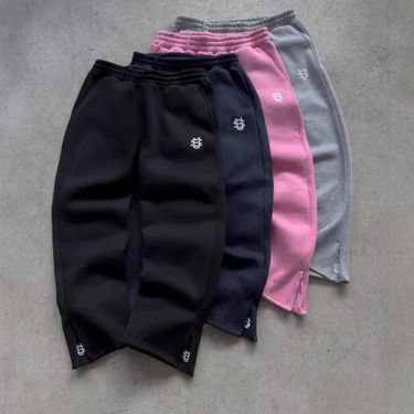 Men's Clothing Retro Y2k Street Trend Hip Hop Casual Elastic Waist Zipper Loose Solid Color Sports Casual Pants_voghion.com
