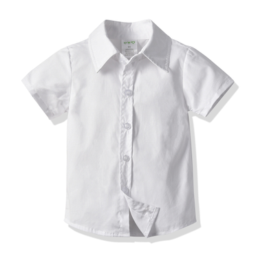 Children's Cotton Short-sleeved Shirt Boys Baby Children Short-sleeved Shirt Outside The Dress_voghion.com