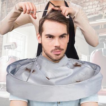 Shaving Umbrella Cape Self Adhesive Fastener Waterproof Hair Cutting Accessories Haircut Hairdressing Umbrella Cape for Hairdresser_voghion.com