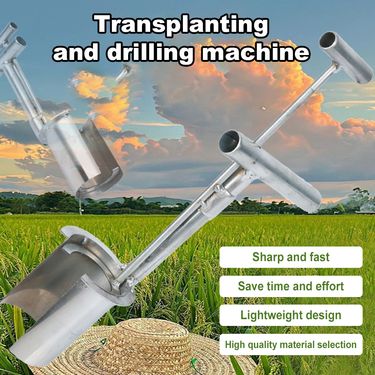 Bulb Planter Tool Plant and Fruit Tree Seedling Transplanter T-Style Handle Multifunctional for Planting Digging Transplanting_voghion.com
