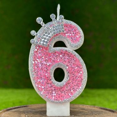 Creative Digital Candle Cake Party Decoration DIY First Birthday Celebration Crown_voghion.com
