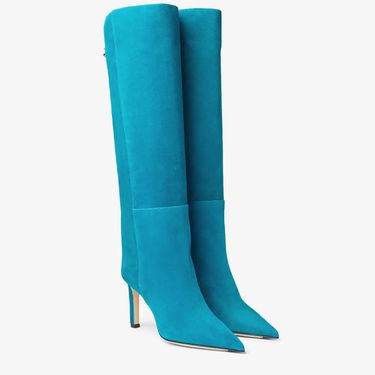New Fashion Show Sexy Pointed Toe Stiletto Heel Straight Slip-On Plus Size Women's Long Boots_voghion.com