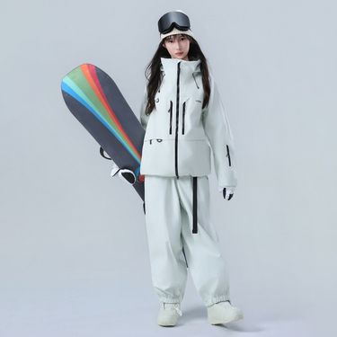 Ski For Women Men, Snowboard Waterproof Thickened Fully Laminated Professional Snow Suit Top And Pants Set 3L_voghion.com
