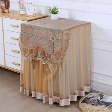 French Drum Washing Machine Dust Cover Hot Selling Fabric Washing Machine Covers Lace Dustproof Washing Machine Cover_voghion.com