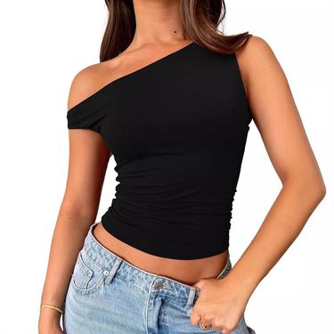 Women's Clothing Summer New All Match Solid Color Splicing Decorative Small Vest Short Suit_voghion.com