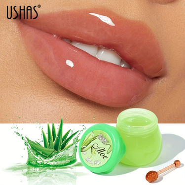 USHAS Hot Sale Aloe Flavor Freeze Care Honey Lip Mask Moisturizing lipstick_voghion.com