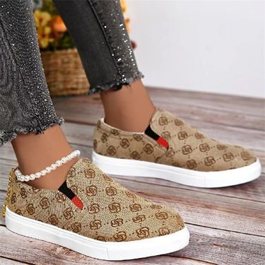 2024 new foreign trade all match net red single shoes fashionable round toe single shoes women sports breathable non slip soft sole women's shoes_voghion.com