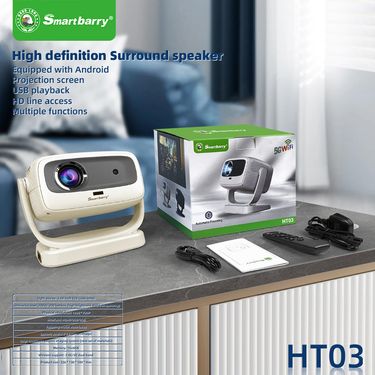 New Product HT03 Home Portable Wireless Projection Camping Office Projector_voghion.com
