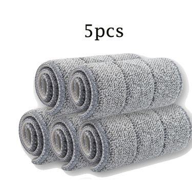 5PCS Microfiber Floor Mop Cloth Replace Rag Self Cleaning Cloth Home Bathroom Washing Mop Pad Rags Wet and Dry_voghion.com