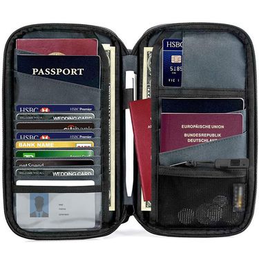 Manufacturer's new multifunctional passport bag Oxford cloth waterproof passport storage bag portable coin purse_viptrois.com