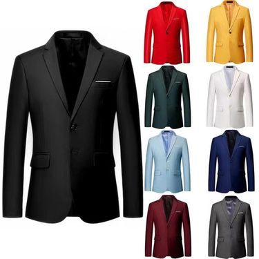 New casual small business suit, Korean version, youth two button single piece suit jacket, men's_voghion.com