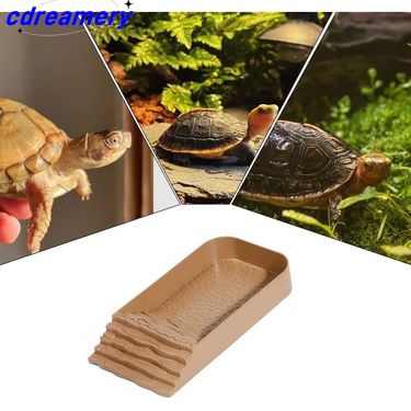 Reptile Slope Water Bowl And Plate Reptile Bath Pool Feeding Plate Slope Aquarium Decoration Gecko Snake Turtle Lizard Bath_voghion.com