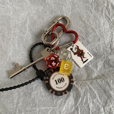 Ironworks King's Original High Grade Keychain Ins Niche Bag Pendant Cleanfit Trendy Pendant_voghion.com