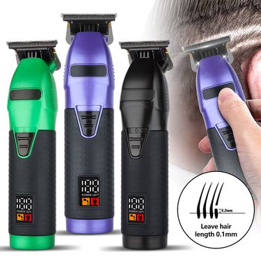 electric hair clipper digital display high-power hair clipper shaver oil head carving electric hair clipper_voghion.com