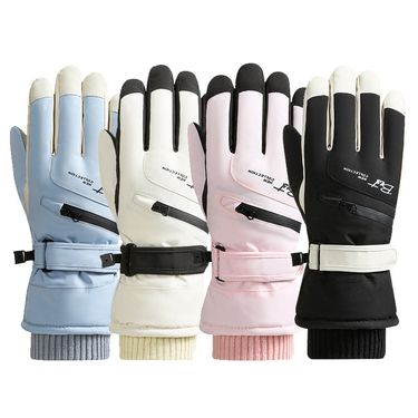 Winter Men's And Women's Non-Slip Waterproof Outdoor Mountaineering Sports Fleece-Lined Cycling Couple's Ski Gloves_voghion.com