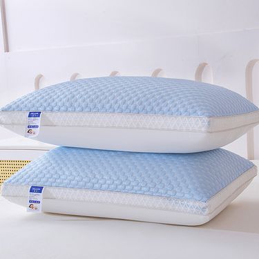 Knitted Soft Pillows For Sleeping, Support Bed Pillows, Fluffy Down Alternative Pillow 1PC_voghion.com