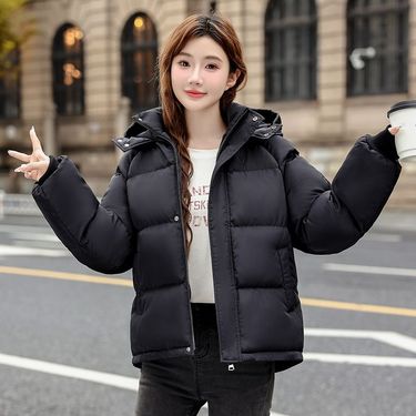 New Student Short Down Jacket Korean Edition 2024 Loose Thick Winter Bread Cotton Women's Coat_voghion.com
