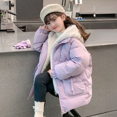 Children's 2025 New Cotton Jacket Medium And Long Style Fashionable Cotton Coat Trend_voghion.com