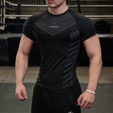 Performance-Enhanced Quick-Dry Gym Tee - 93% High-Tech Fiber For Muscle Definition & Street Style (Breathable, Moisture-Wicking, Unisex Fit)_voghion.com