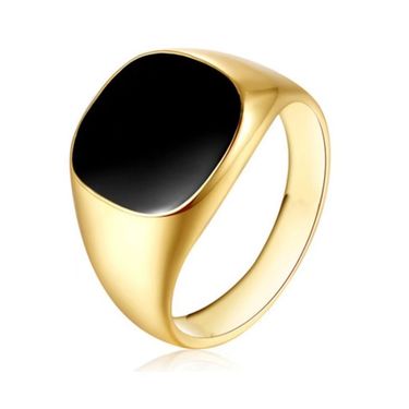 New personalized ring round square oil dripping ring popular jewelry_voghion.com