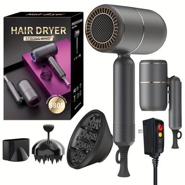 Professional Ionic Hair Dryer with Negative Ions, Fast Drying, 3 Heat/2 Speed Settings, Cool Shot Button, Constant Temperature,Damage-Free Hair_voghion.com