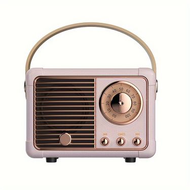 Retro Wireless Speaker, Vintage Decor, Small Wireless Speaker, Cute Old Fashion Style For Kitchen Desk Bedroom Office Party Outdoor Kawaii_mkmklike.com
