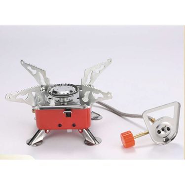 Outdoor Portable Folding Small Square Gas Camping Picnic Card Stove Boiling Water Cookware_voghion.com