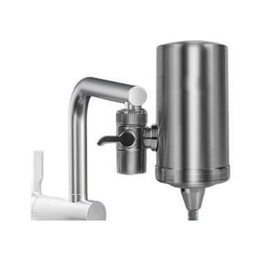 304 Stainless Steel Faucet Water Filter, Kitchen Tap Filter For Scale & Chlorine Reduction, Non-Direct Drinking_voghion.com