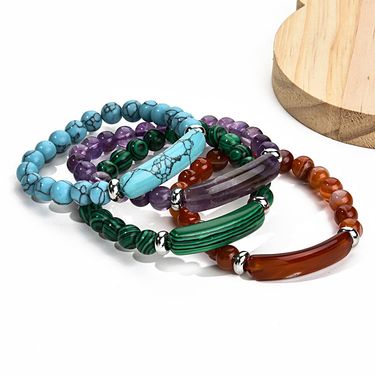 explosions powder crystal bridge bracelet green dongling tiger eye stone bracelet simple fashion jewelry_ipsvogv.com