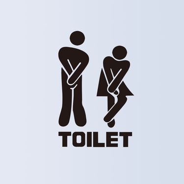 Fine carved self-adhesive toilet for boys and girls ZY341 wall sticker_voghion.com