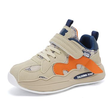 Children's Shoes Boys New Mesh Leather Shoes Girls Light Velcro Casual Shoes Wear-resistant Running Shoes_voghion.com