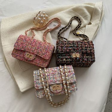 Women's Small All Seasons Woolen Streetwear Shoulder Bag_voghion.com