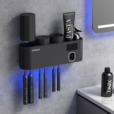 Smart Toothbrush Sterilizer UV Philips Wall-mounted Electric Sterilization Brush Cup Rack_voghion.com