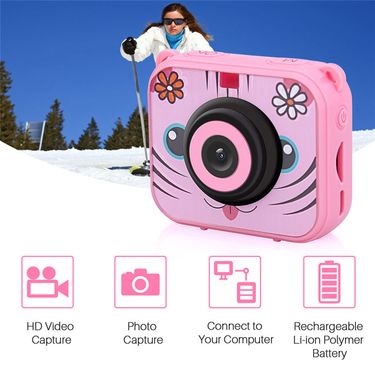 Kids' Cam: Waterproof, HD Camera for Little Explorers with Instant Share Screen_voghion.com
