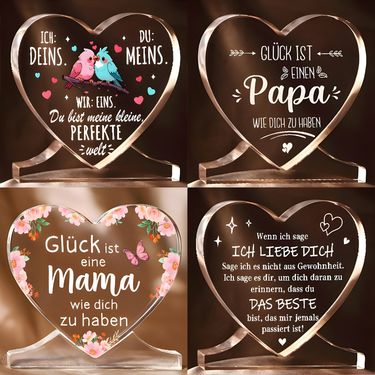 Home Furniture acrylic ornaments customized heart shaped crafts Valentine's Day Mother's Day Father's Day Easter gifts_voghion.com