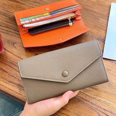 Genuine Leather Women's Long, Multi-functional, Large Capacity, 2024 New Style, Small Handbag_voghion.com