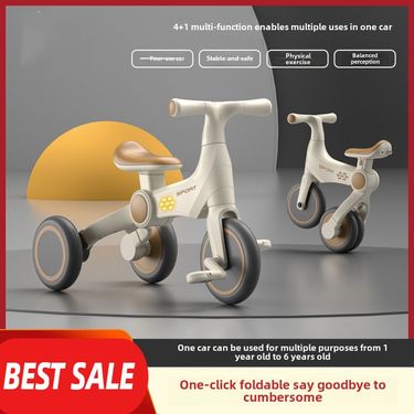 Children's Tricycle 1-3-6 Years Old Balance Bike Bicycle Can Push Children Multi-function Lightweight Foldable Scooter_voghion.com