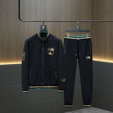 Men's Premium Autumn Tracksuit - Fashion-Forward Sweater & Jacket Two-Piece Set, Contemporary Streetwear Ensemble_voghion.com