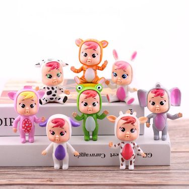 Babies Cry Surprise Birthday Cake Decorations Cute And Colorful Dolls For Childrens Baking And Toys_voghion.com