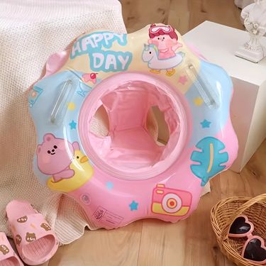 Flower Shape Swimming Ring With Seat, Swimming Accessories_viptrois.com
