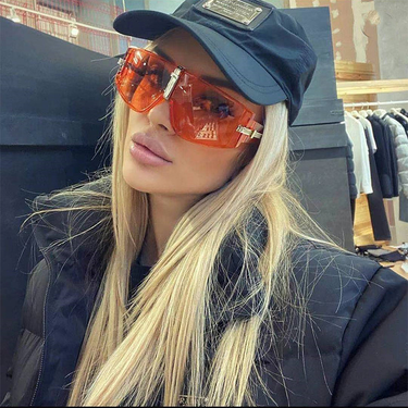 New large frame sunglasses female fashion net red the same paragraph sunglasses female tide Korean version_voghion.com
