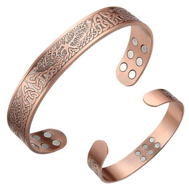 Hot selling Tree of Life Energy Pure Copper Magnet Bracelet Jewelry_ipsvogv.com