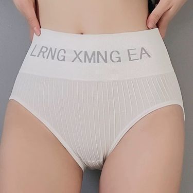 2025e Special Style Casual Waist-Cinching Triangle Panties For Women Sexy High Elastic Ribbed Letter Waistband Women's_voghion.com